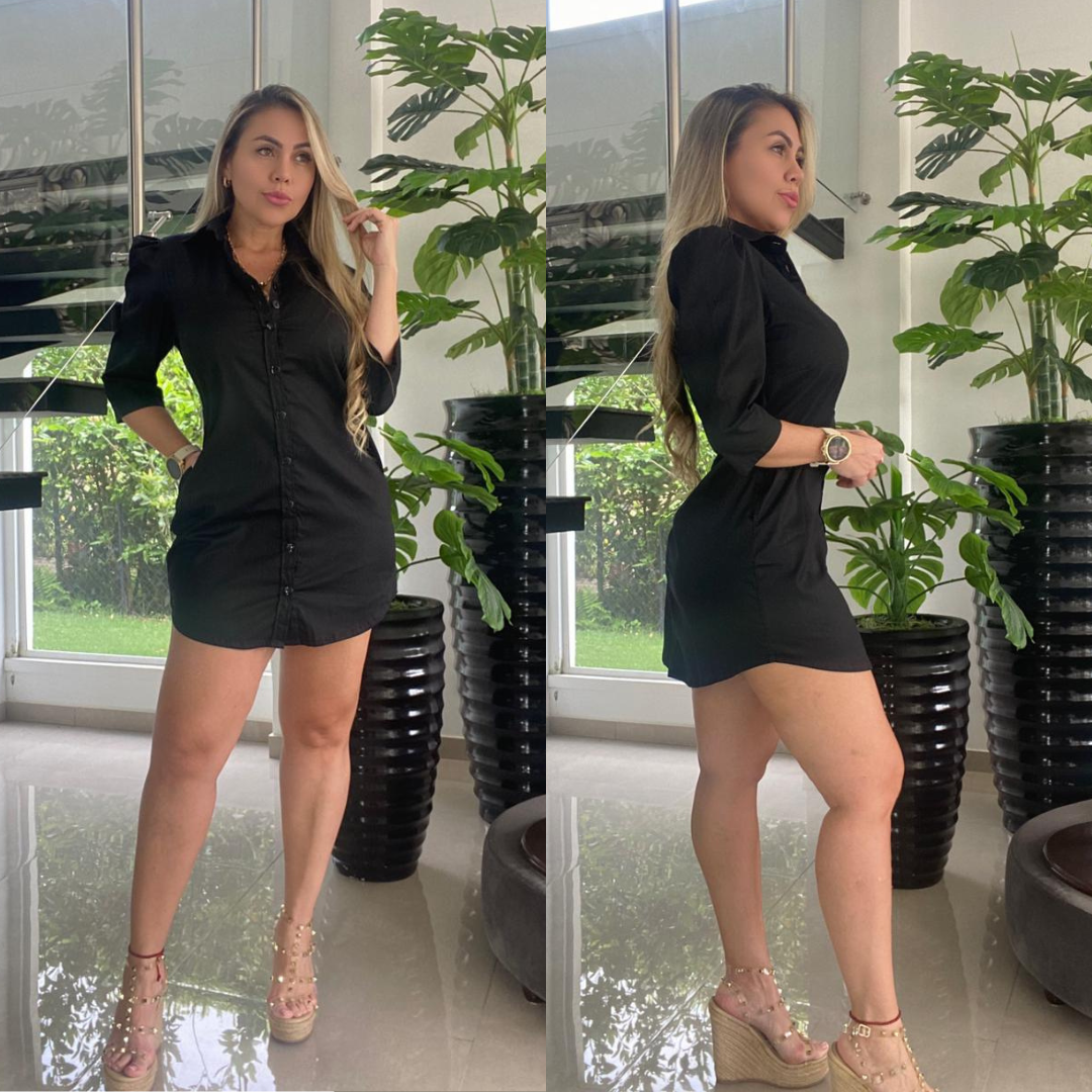 CAMISERO MANGA 3.4 CON BOLSILLOS MI BELLEZA