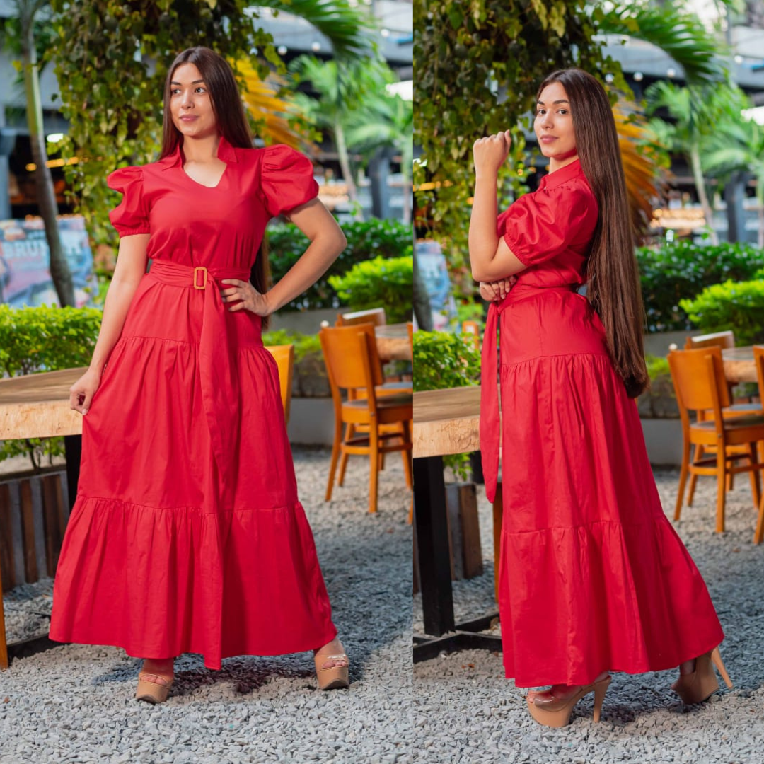 Vestido SUAVE Algodón Largo