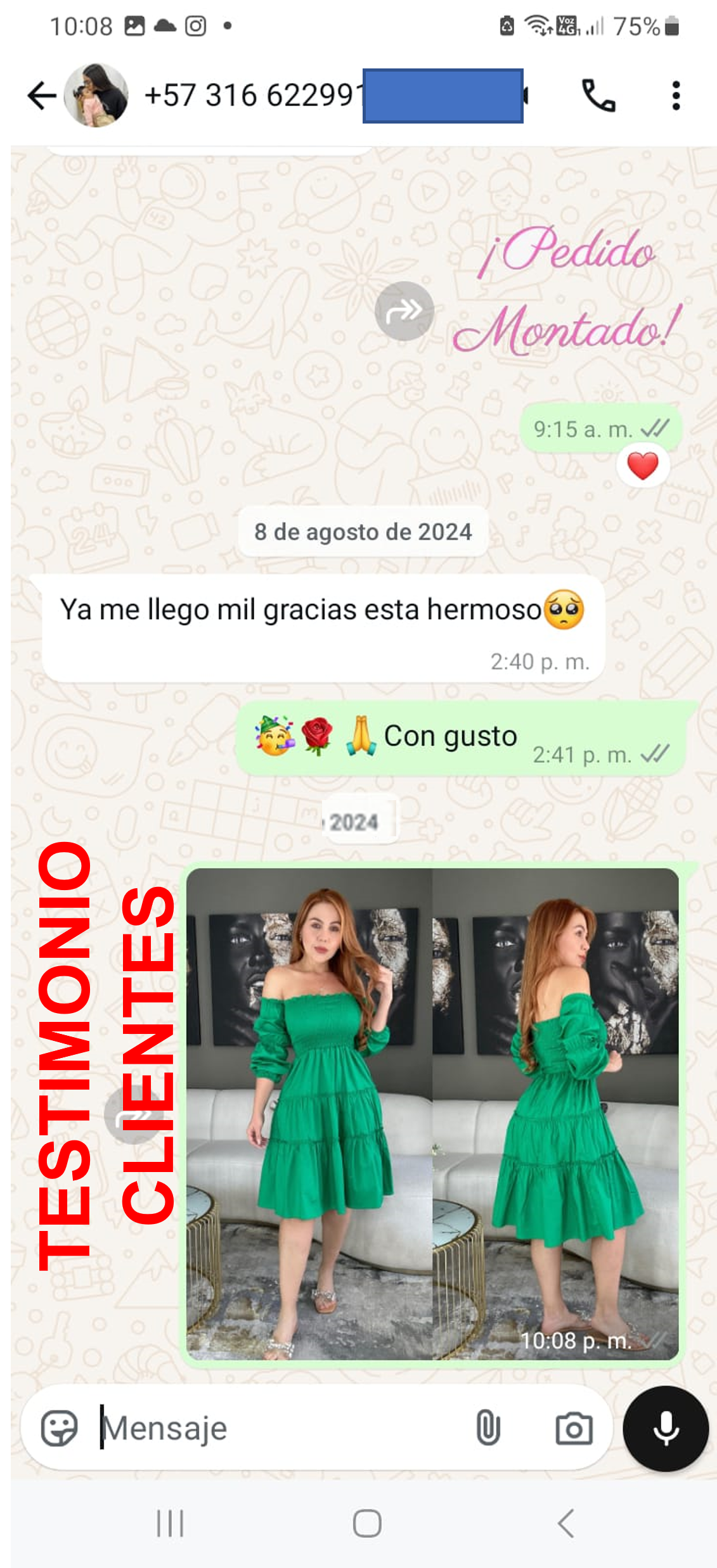 Vestido Campana en Lindo y Suave Algodón