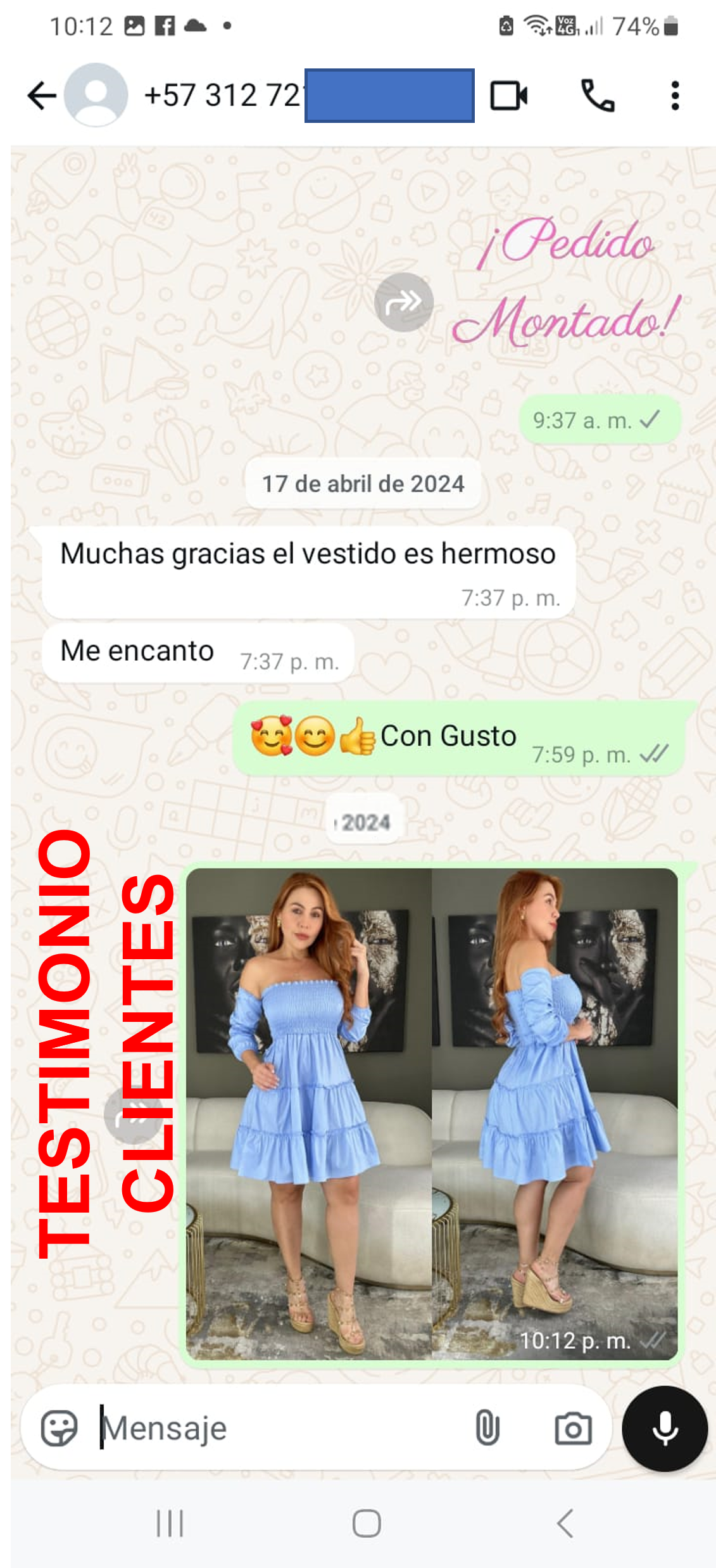 Vestido Campana en Lindo y Suave Algodón