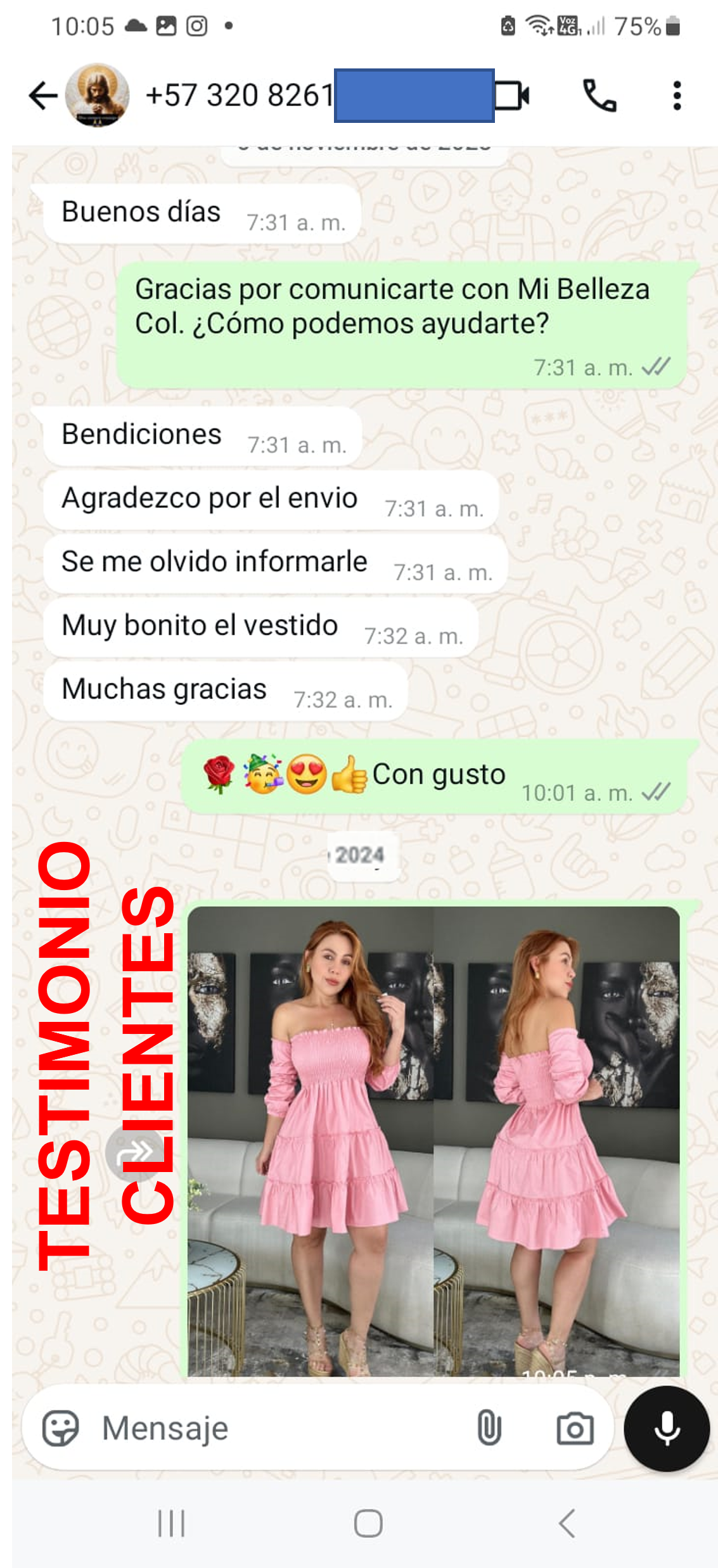 Vestido Campana en Lindo y Suave Algodón
