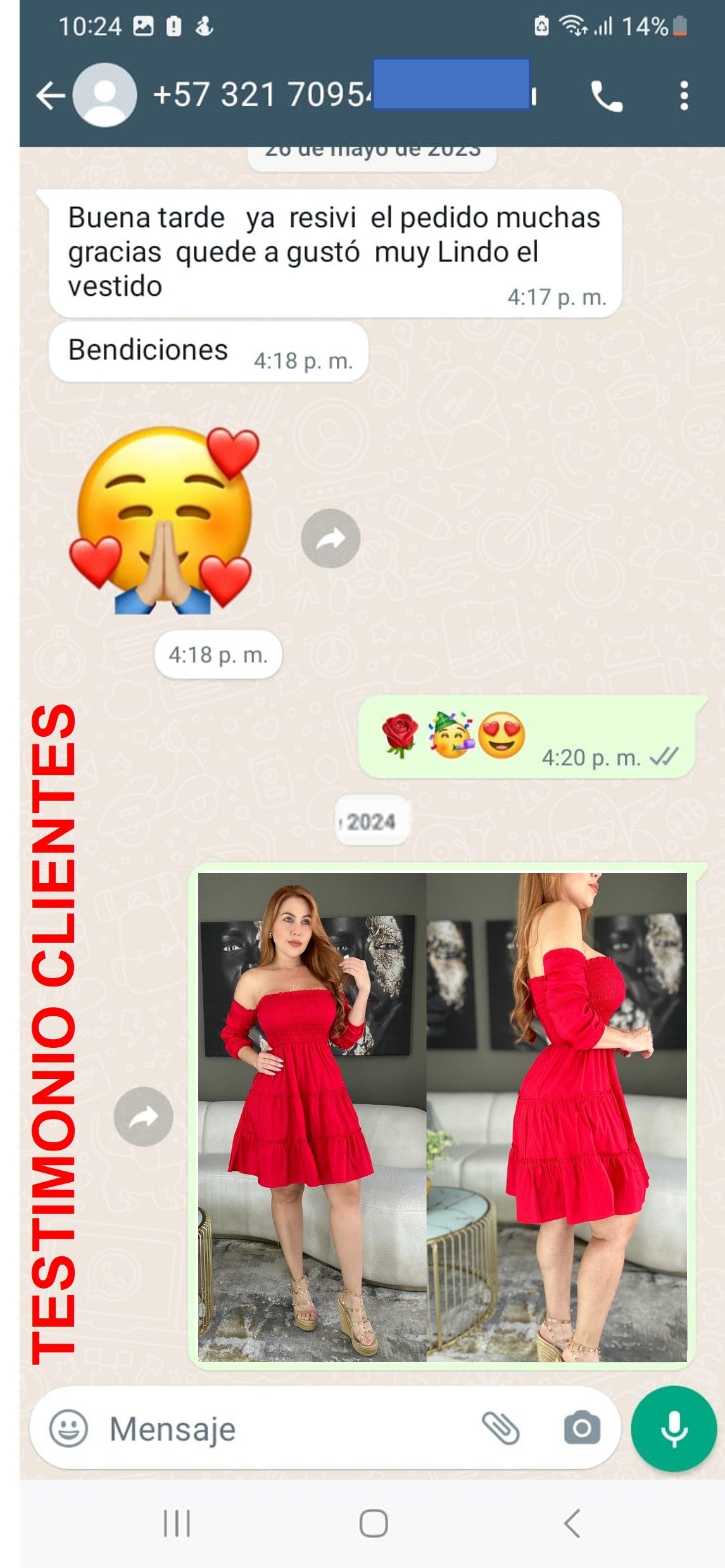 Vestido Campana en Lindo y Suave Algodón