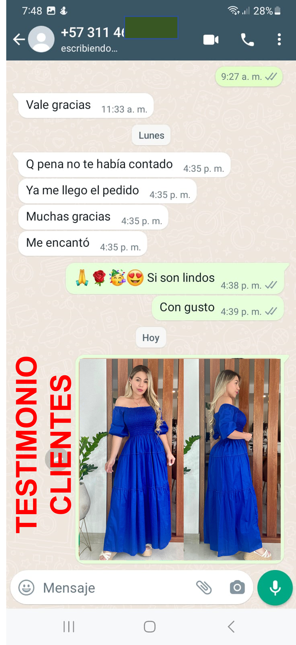 Vestido en Capas Dulce y Suave ALGODON
