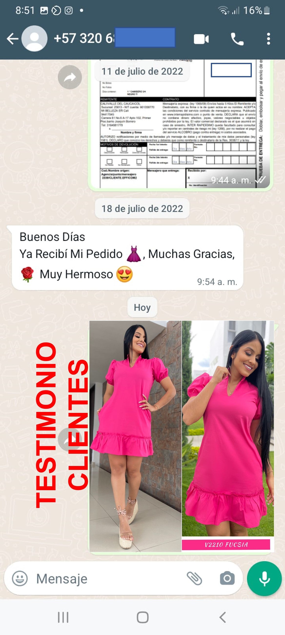 Vestido SUAVE y LINDO Algodon