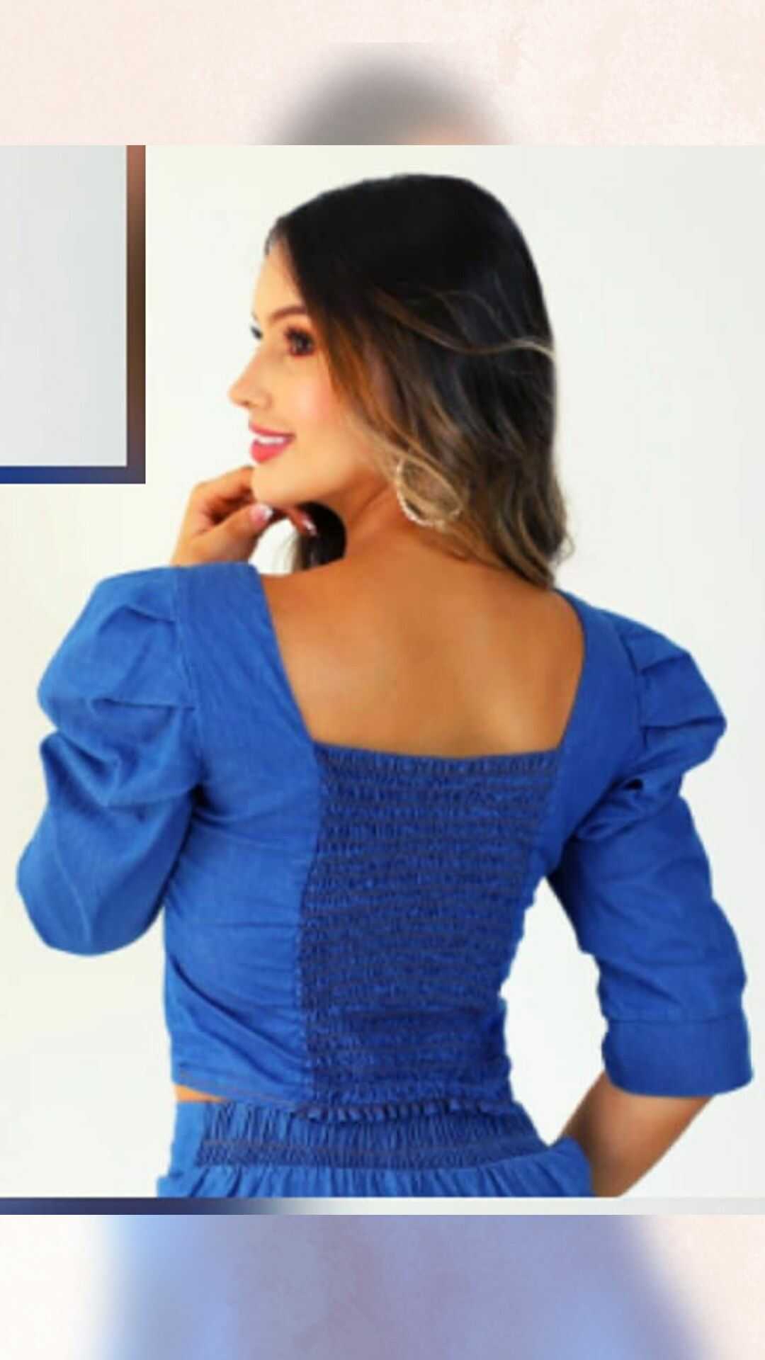 Conjunto BLUSA y FALDA en ALGODÓN SUAVE- - Ref 1135