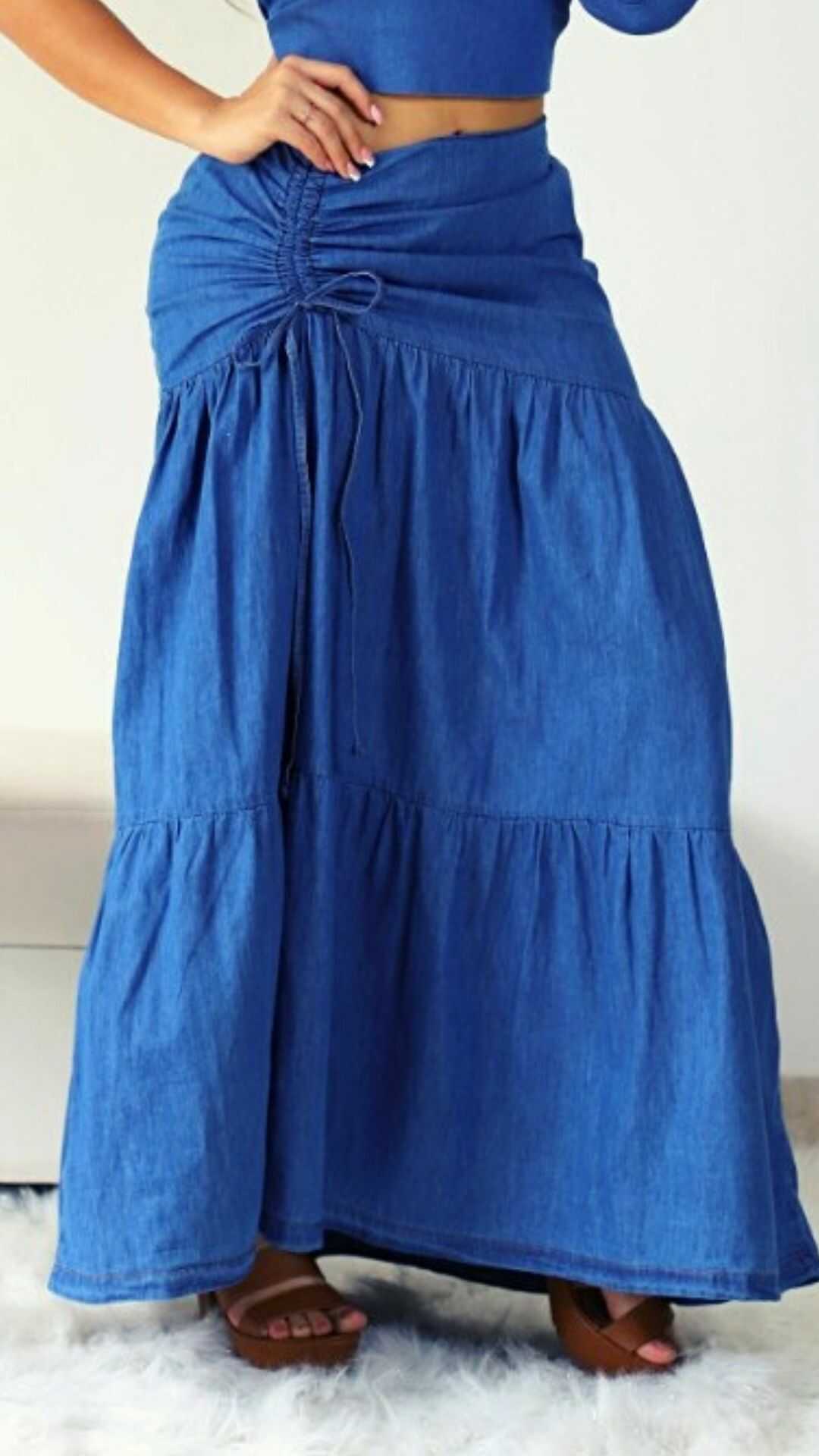 Conjunto BLUSA y FALDA en ALGODÓN SUAVE- - Ref 1135