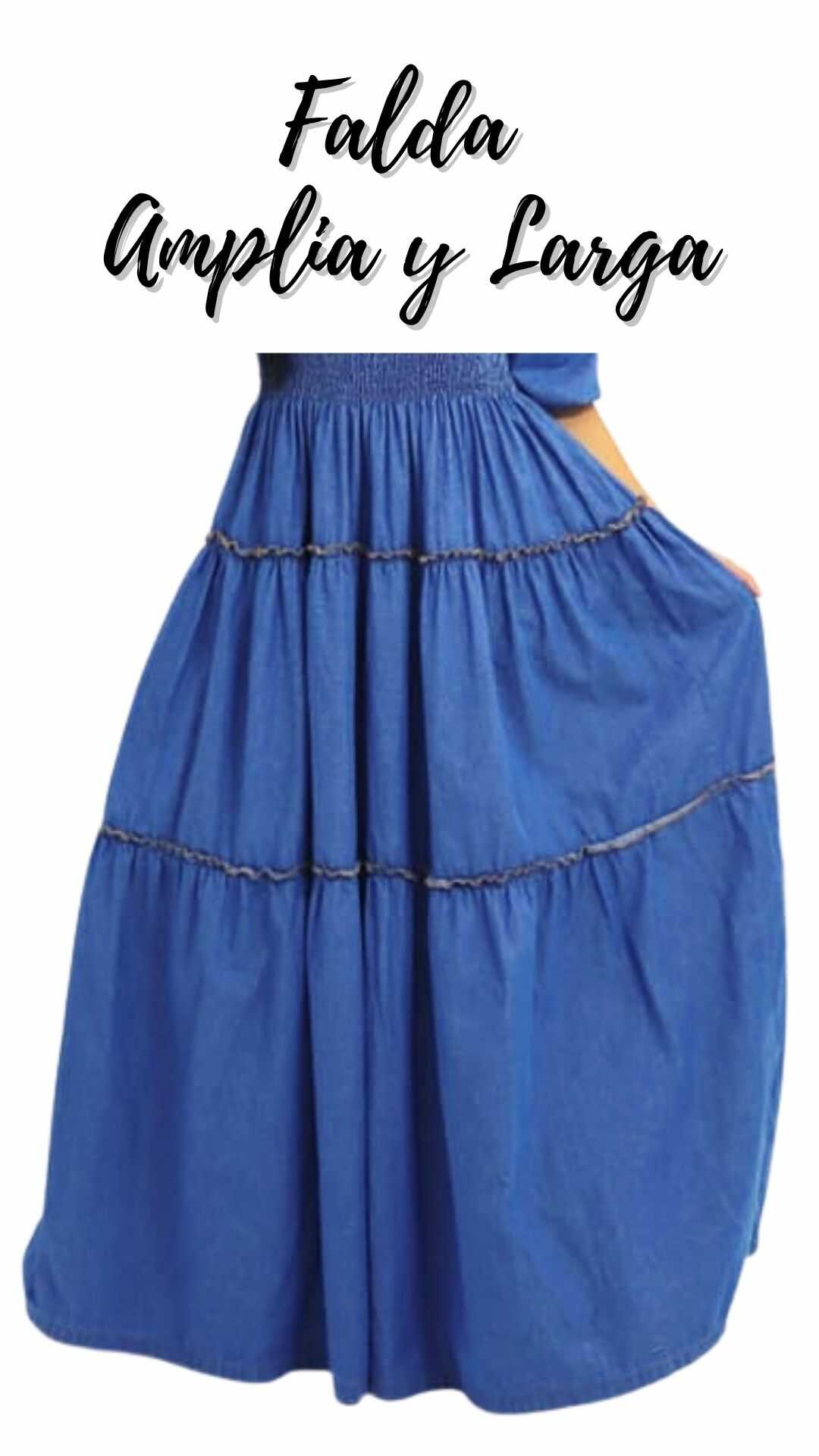Vestido Largo en ALGODÓN SUAVE- Parte Superior con resorte- Ref 1070