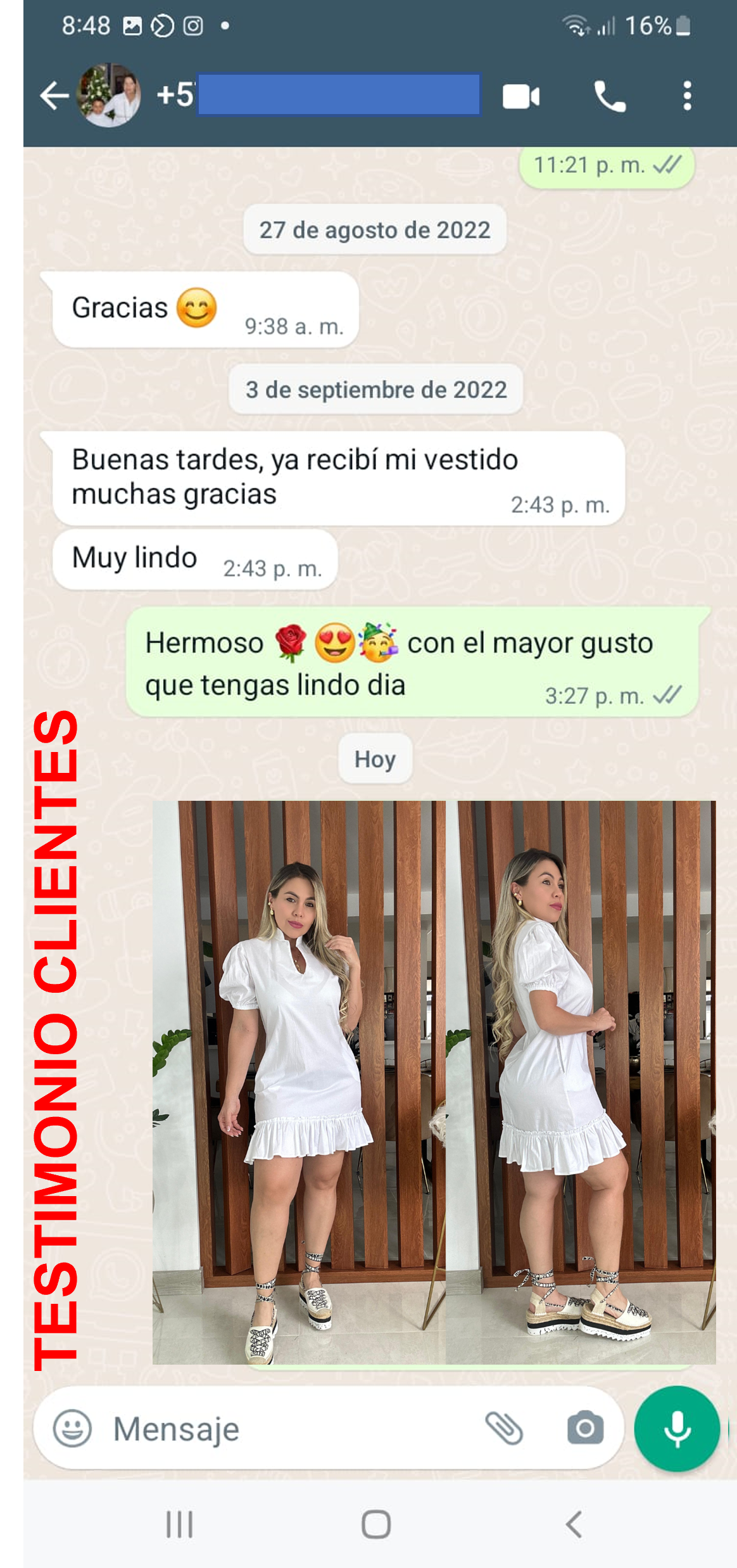 Vestido en SUAVE y FRESCO Algodón