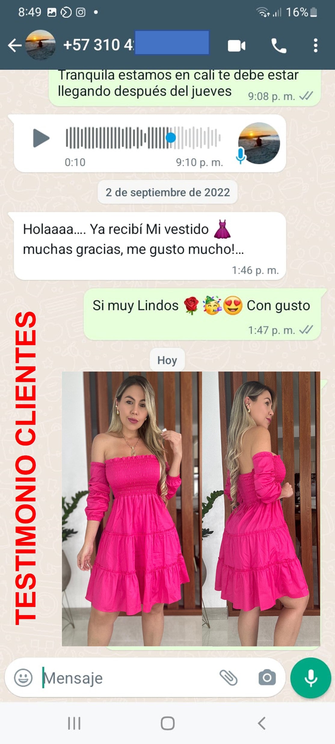 Vestido Campana en Dulce y Suave Algodón