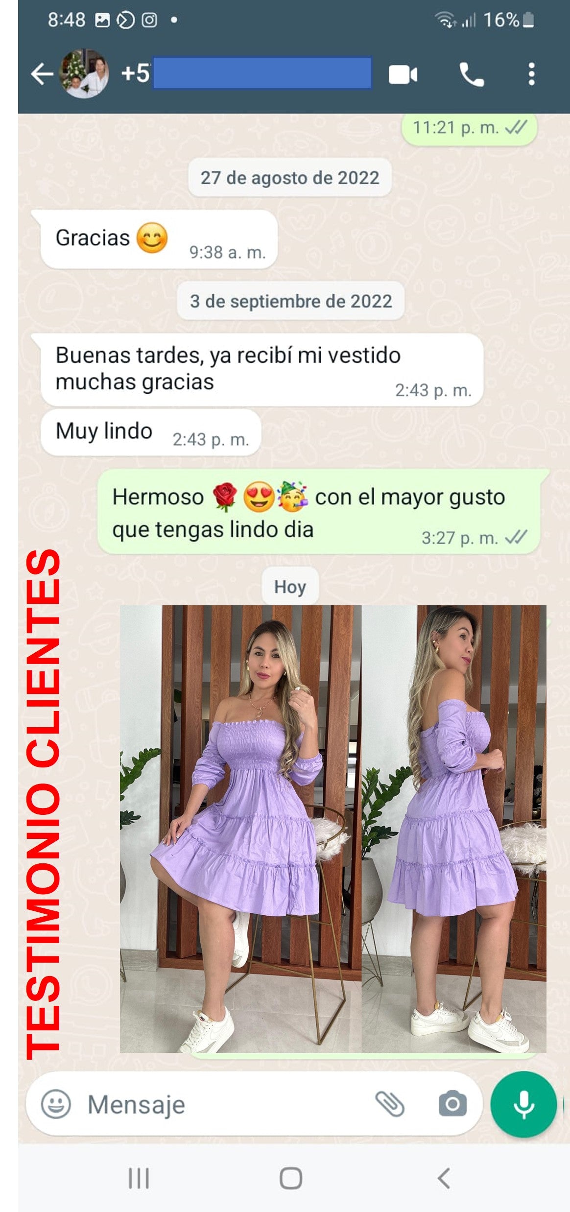 Vestido Campana en Dulce y Suave Algodón