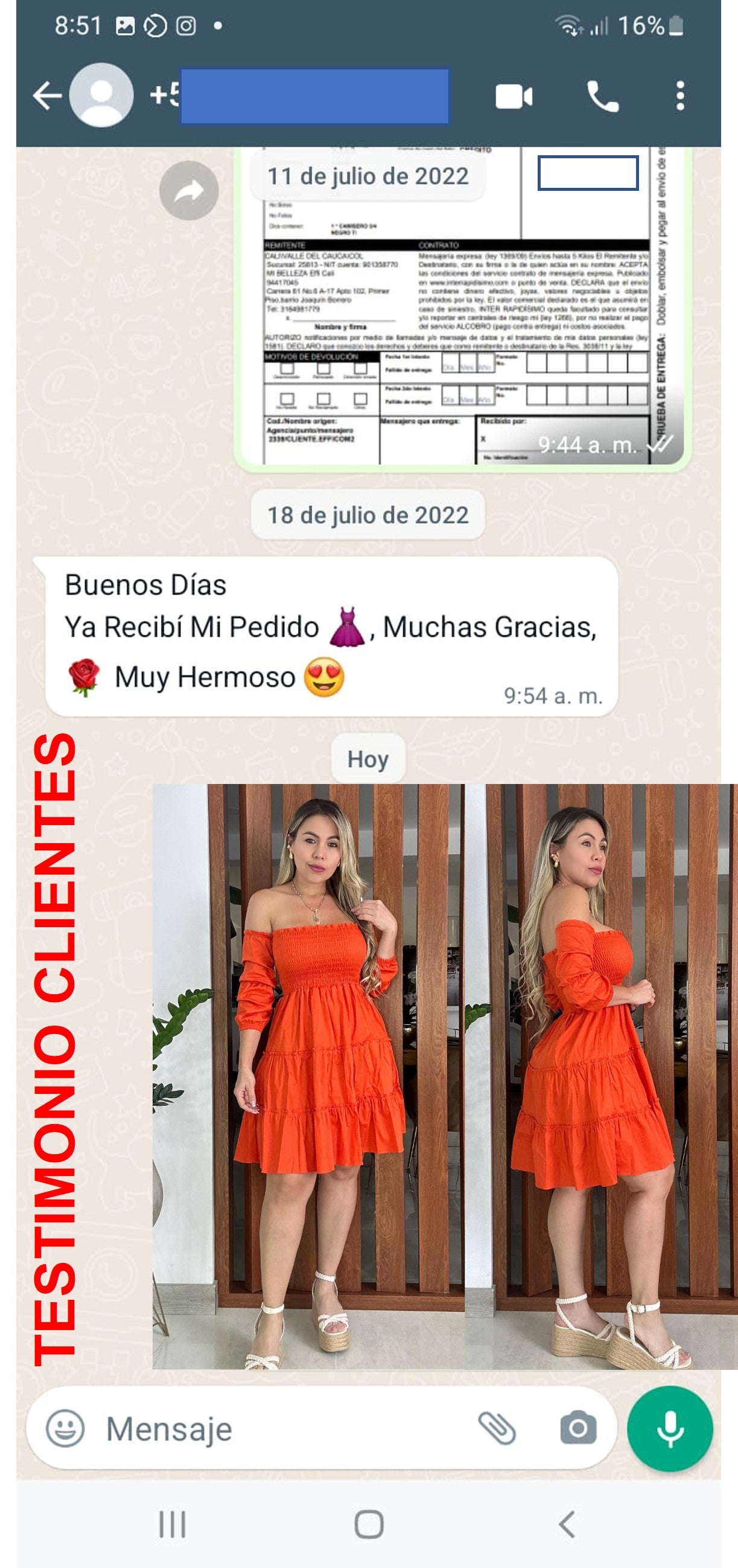 Vestido Campana en Dulce y Suave Algodón