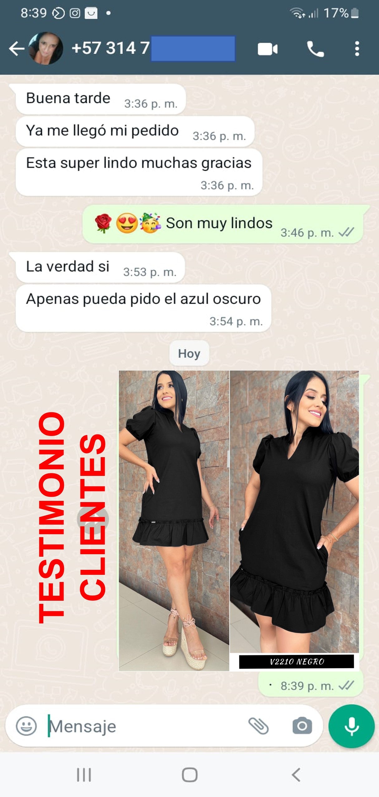 Vestido SUAVE y LINDO Algodon