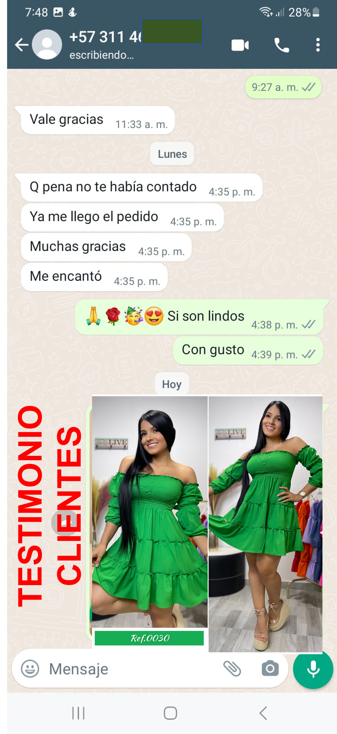 Vestido SUAVE Campana